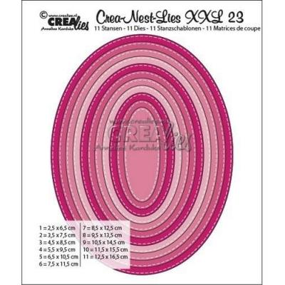 Crealies Crea-nest-dies XXL no. 23 Stanz Oval basis